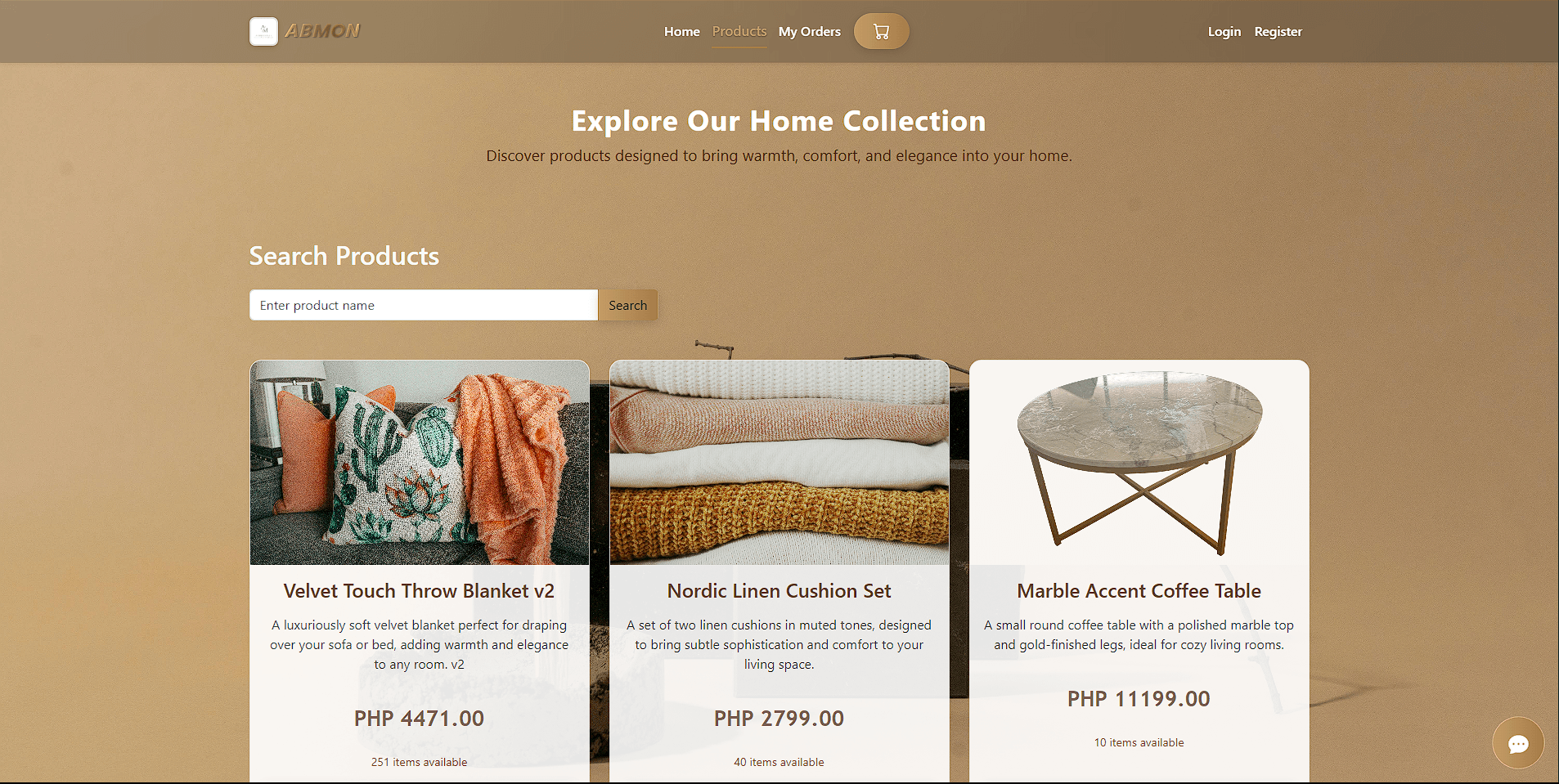 Fullstack E-commerce App