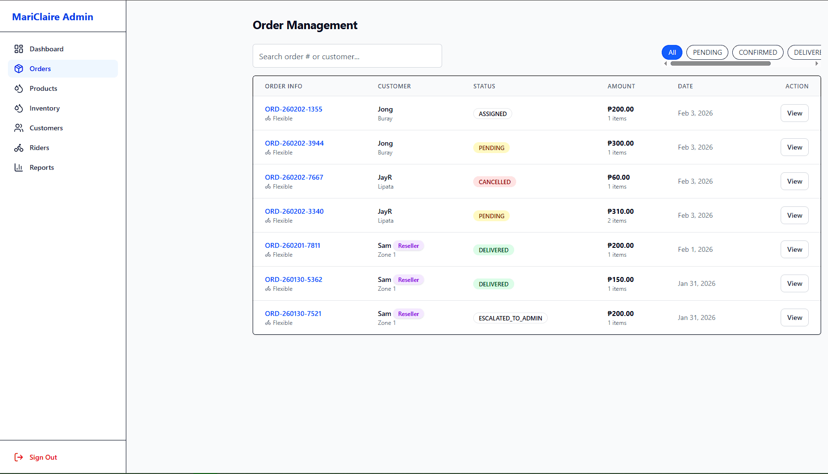 Water Station Online Ordering System